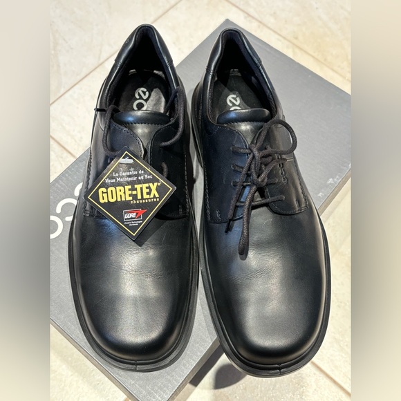 Ecco Other - Ecco Goretex Business Comfort GTX Black Leather Dress Shoe